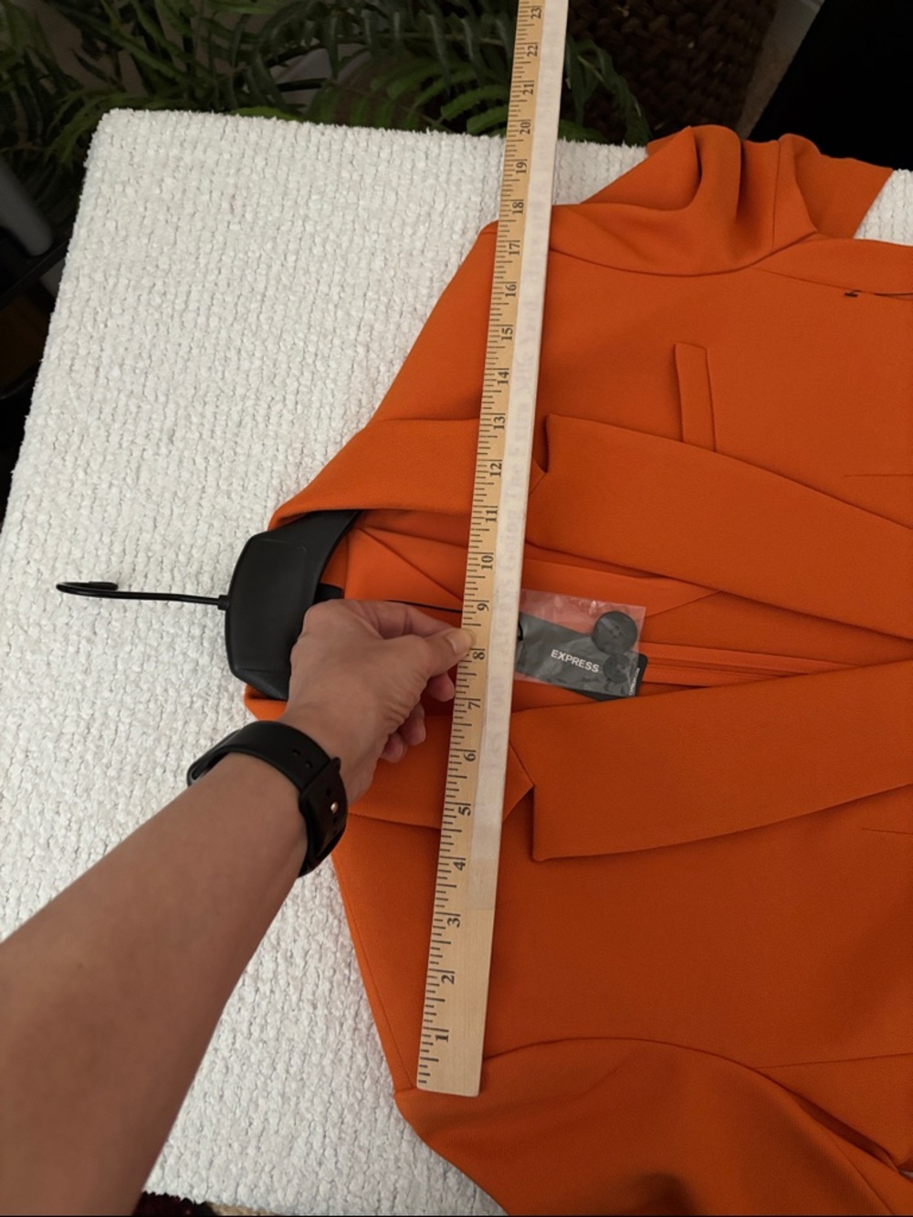 Express Orange Color Tailored Blazer - Picture 10 of 15